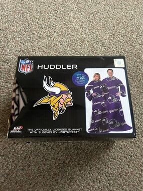 Northwest NFL Adult Minnesota Vikings Uniform Comfy Throw Blanket W/ Sleeves New
